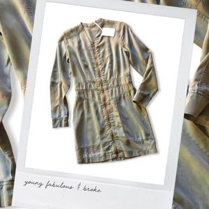 YFB x REVOLVE Denim Style Zip Up Mini Dress